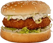 Fish burger sandwich